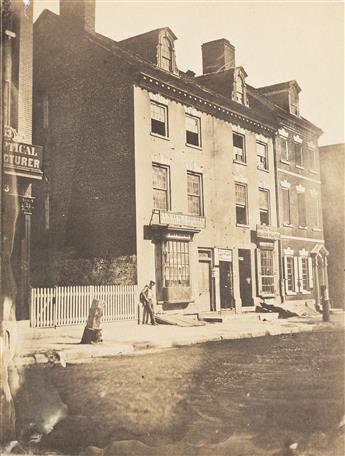 FREDERICK DEBOURG RICHARDS (1822-1903) Group of 11 early views of public and residential buildings in Philadelphia.